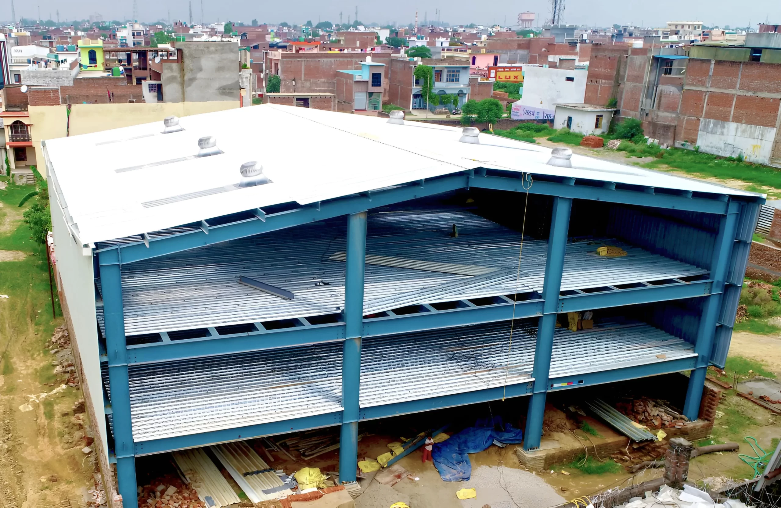 Pre-Engineered Steel Buildings With Mezzanine Floor